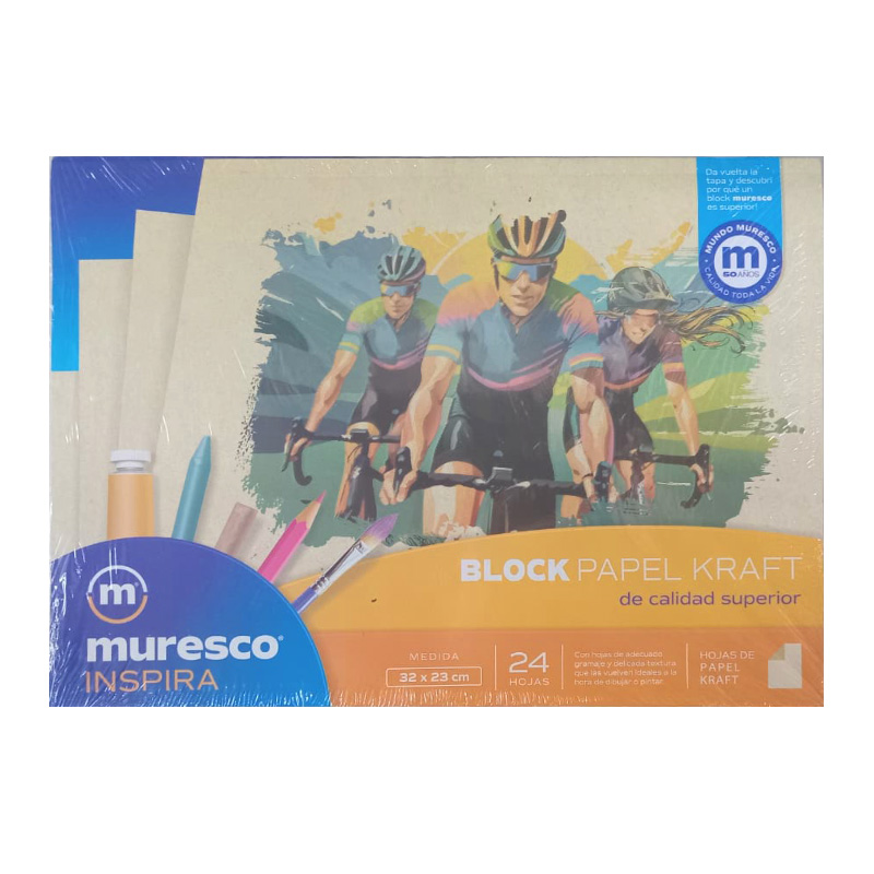  BLOCK N5 MURESCO X 20 HOJAS KRAFT  INSPIRA
