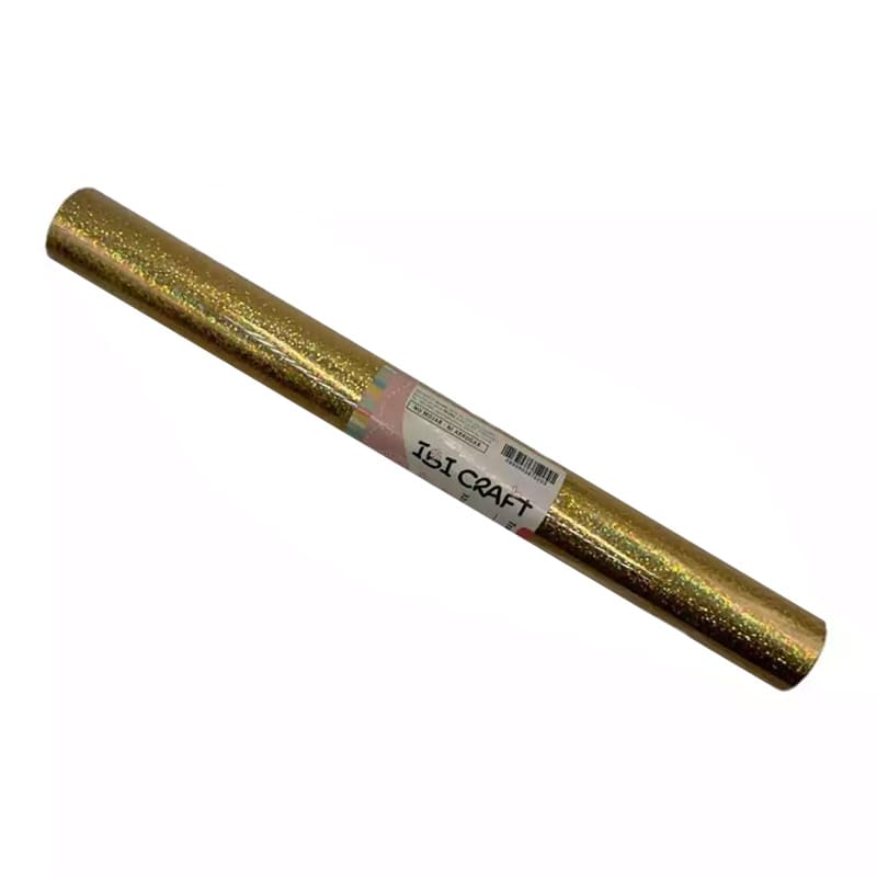  FOIL REACTIVO TONER IBICRAFT 0.32X5  GLITTER ORO APTO TECNICA LASER