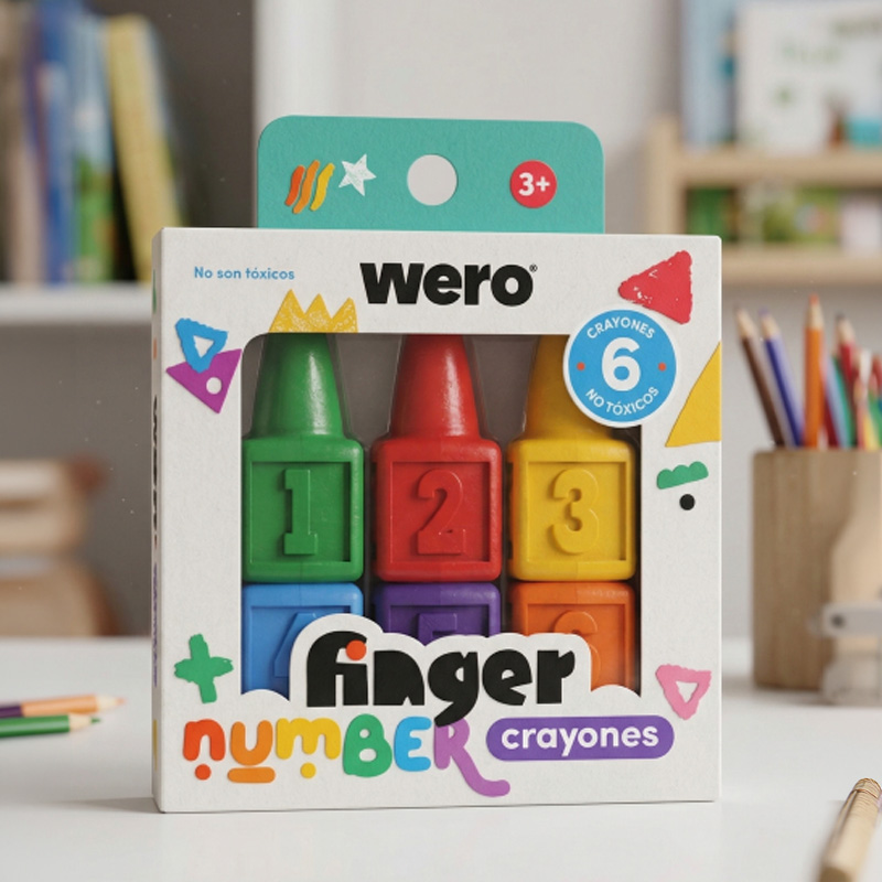  CRAYON WERO FINGER NUMBER X6