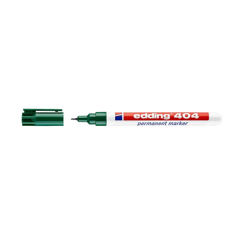  MARCADOR PERMANENTE EDDING PUNTA  ULTRAFINA E-404 X10 VERDE