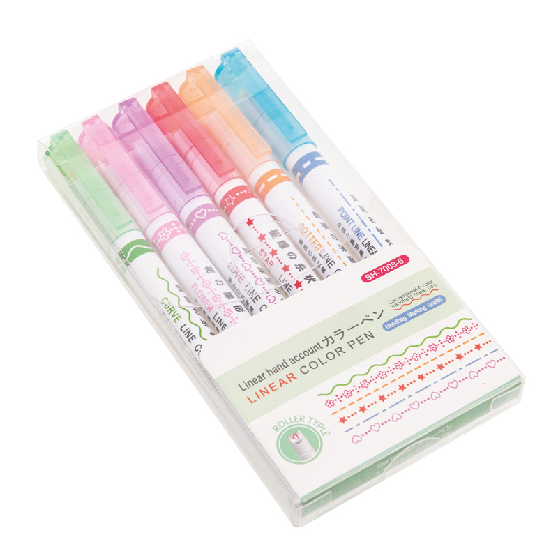  MARCADOR VALUES PUNTA SELLITOS X6  COLORES PASTEL