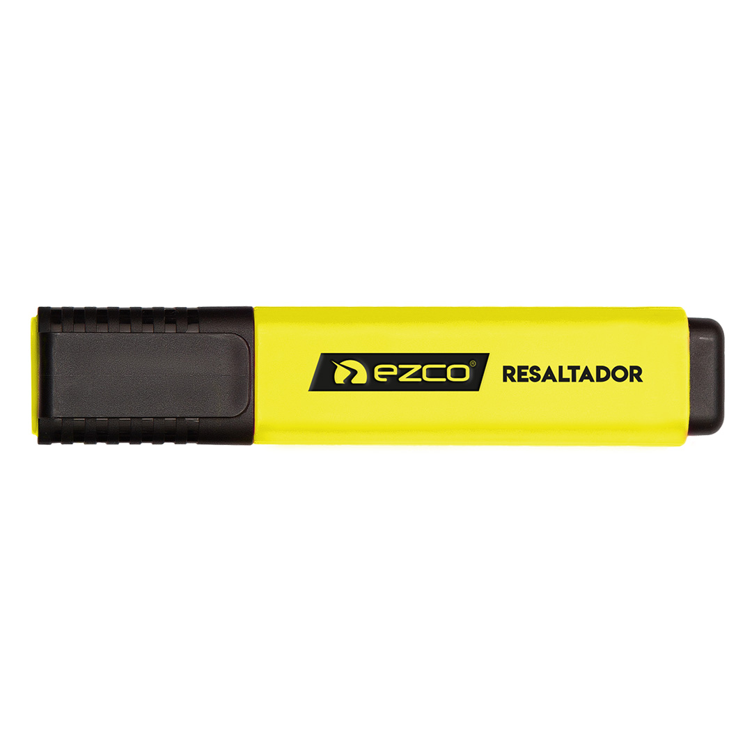  RESALTADOR CHATO EZCO X12 FLUO AMARILLO