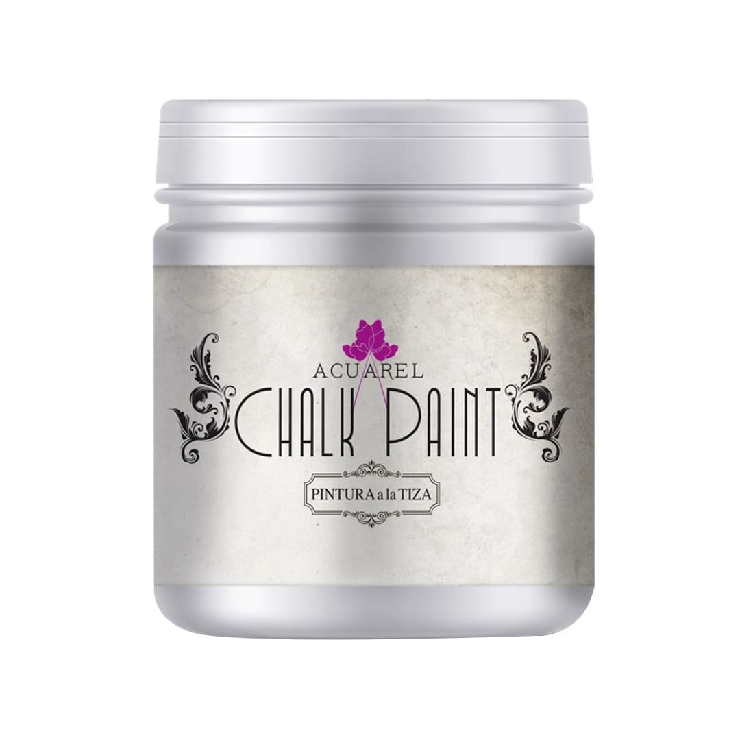  PINTURA A LA TIZA ACUAREL POTE 200  GRAMOS BLANCO TITANIO