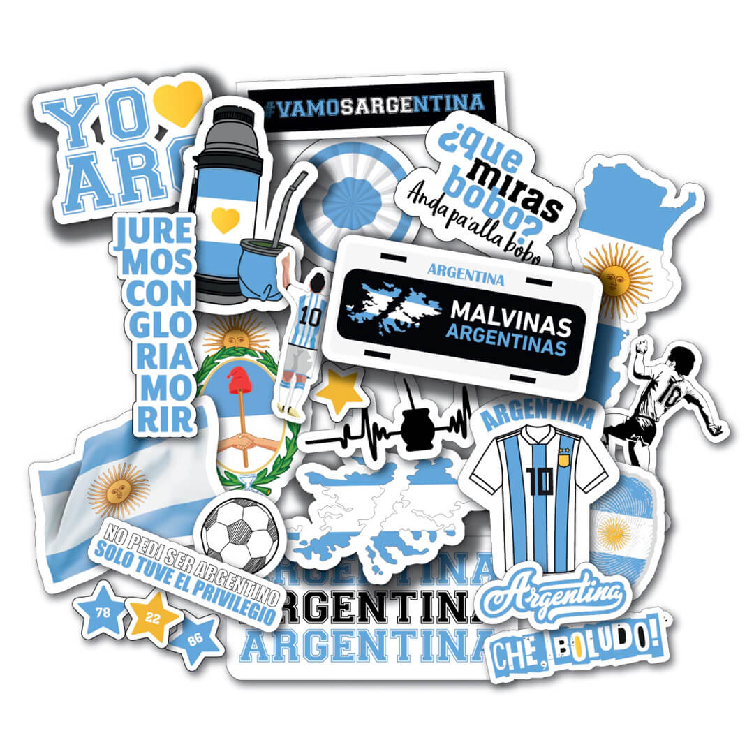  PLANCHA STICKERS ARGENTINA X5