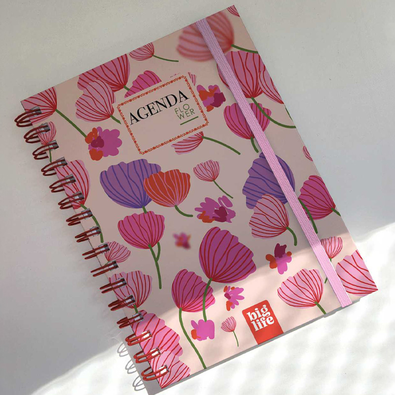  AGENDA BIG LIFE 10X15 DIA X PAGINA  FLOWER