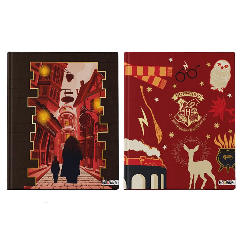  CUADERNO MOOVING 19X24 TAPA DURA COSIDO;
48H HARRY POTTER