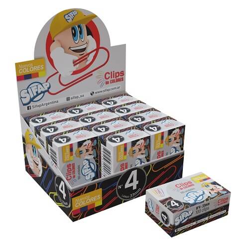  CLIPS SIFAP FORRADO N4 X10 CAJITAS X100 CLIPS