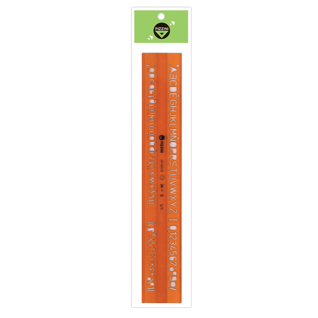  LETROGRAFO PIZZINI 10MM FLEXIBLE NARANJA