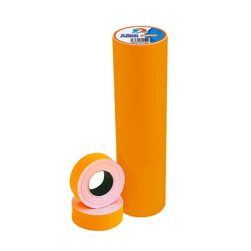  ETIQUETA PRECIO EZCO EN ROLLO TUBO X10;
NARANJA