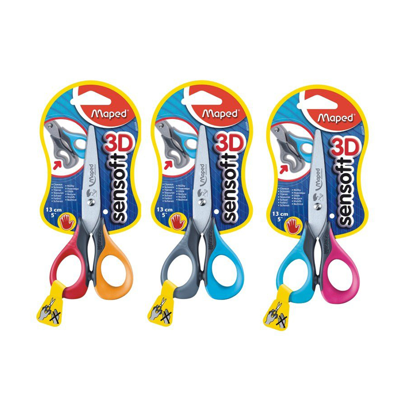  TIJERA MAPED 13CM SENSOFT 3D ZURDOS  BLISTER X1