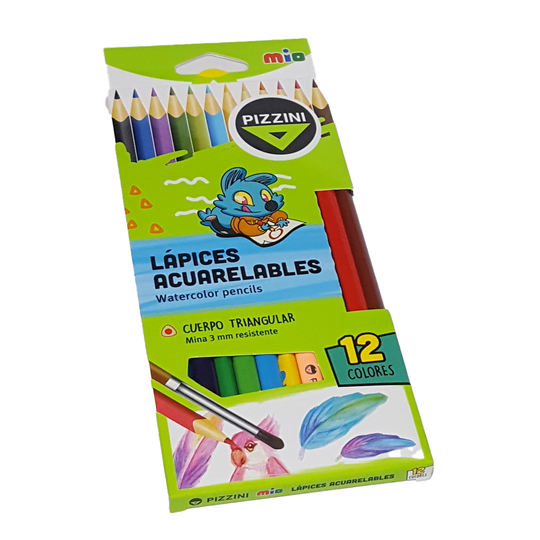  LAPIZ COLOR PIZZINI ACUARELABLE X 12
