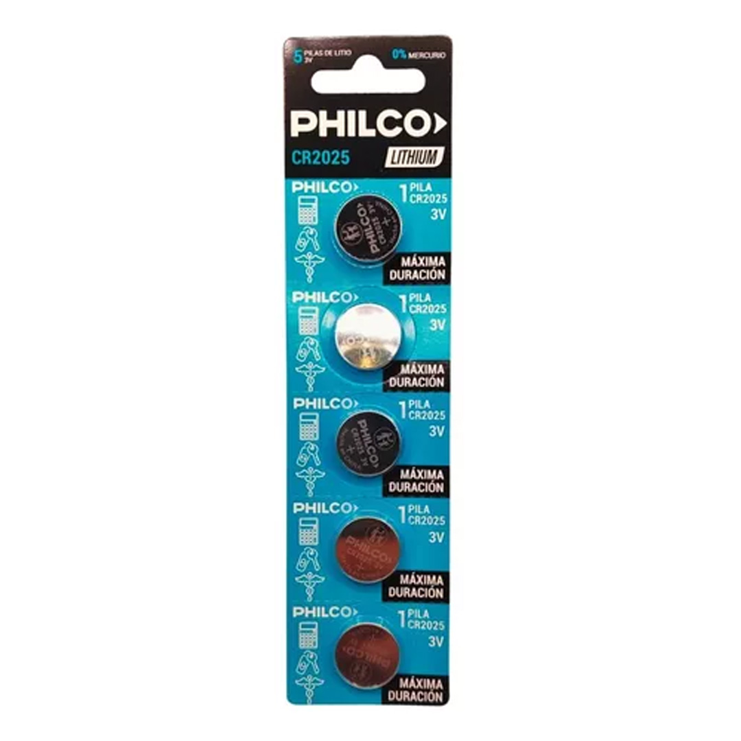  PILA BOTON LITIO PHILCO 2025 BLISTER X5