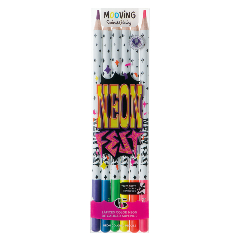  LAPIZ COLOR MOOVING NEON X6