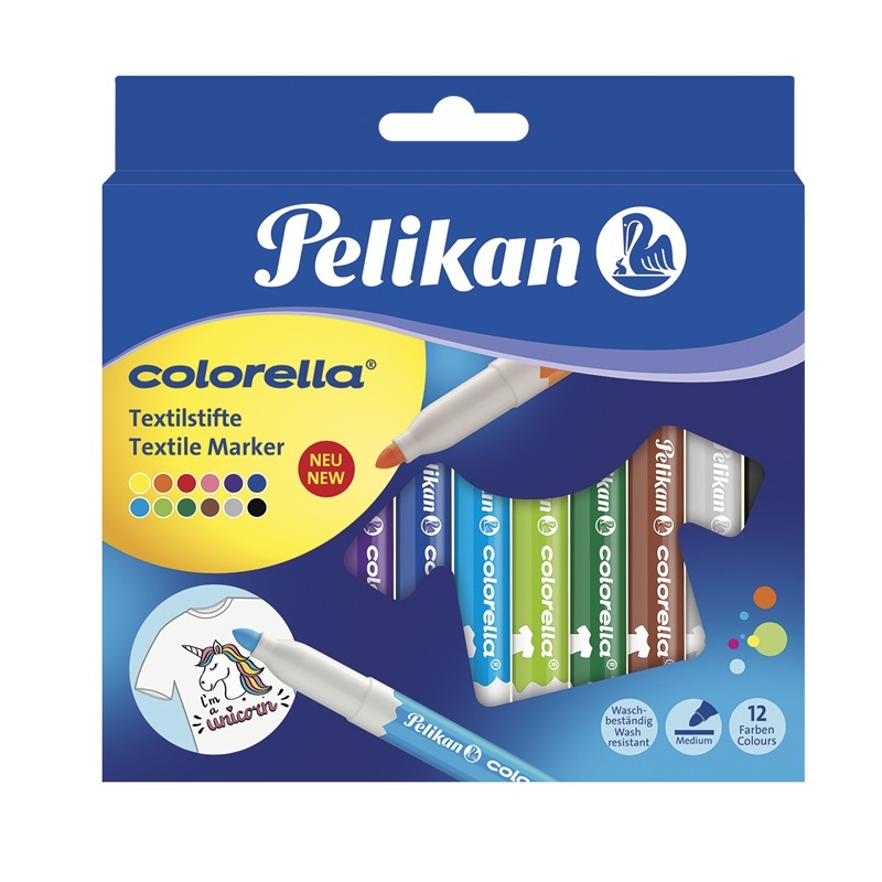  MARCADOR PARA TELA PELIKAN COLORELLA X12