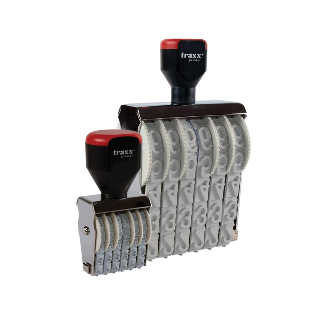  NUMERADOR MANUAL TRAXX 6 BAND 5MM NEGRO