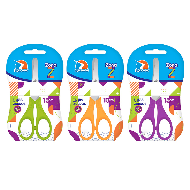  TIJERA EZCO 13 CM ZONA Z ZURDOS CAJA X12