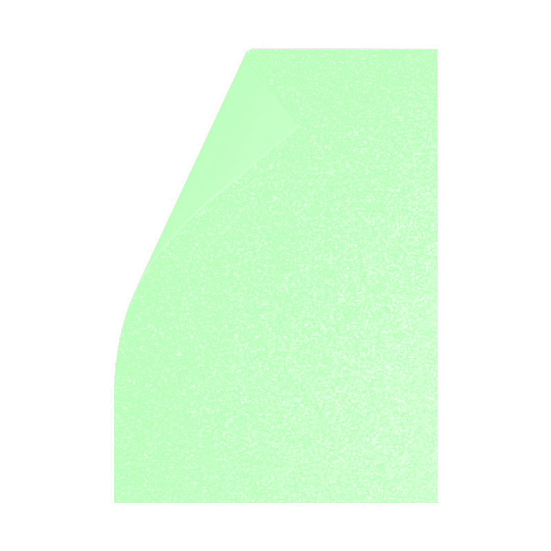  GOMA EVA BRILLO ASB ADHESIVA A4 X10  PASTEL VERDE