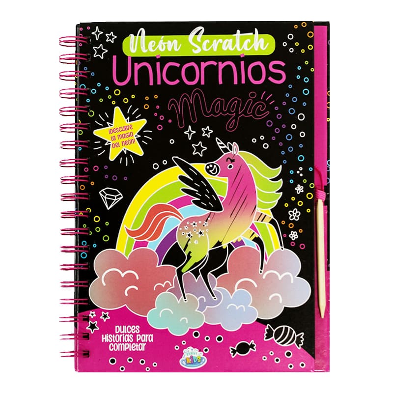  LIBRO PLOW NEON SCRATCH UNICORNIOS