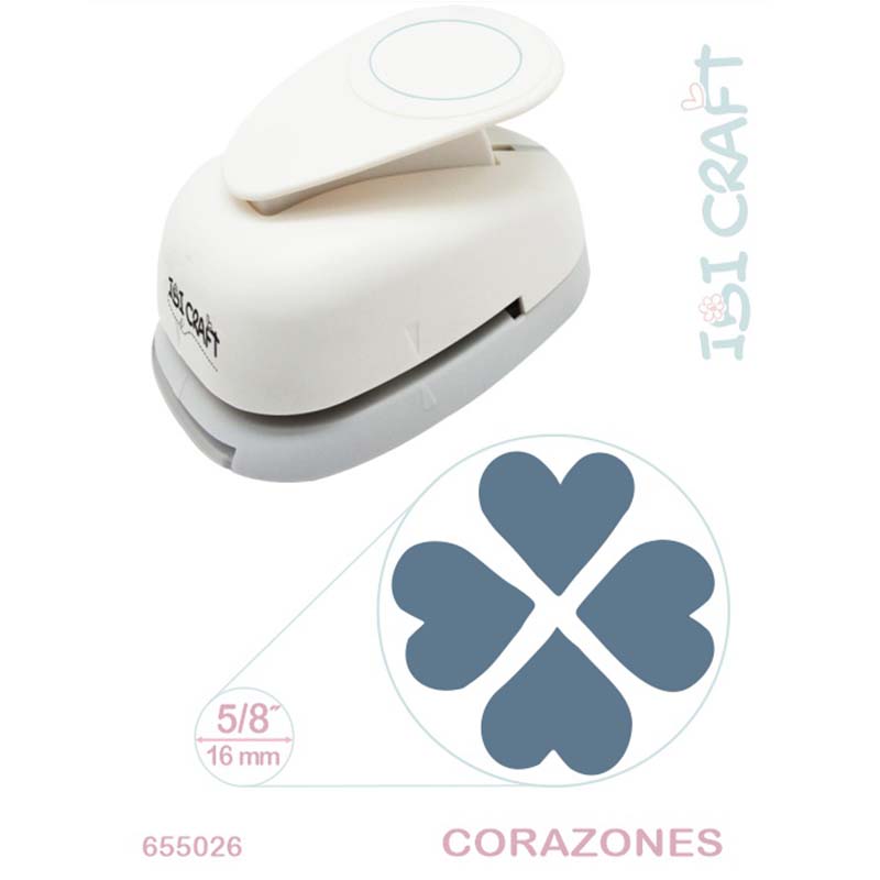  PERFORADORA IBICRAFT 17MM 3/4'' 4  CORAZONES
