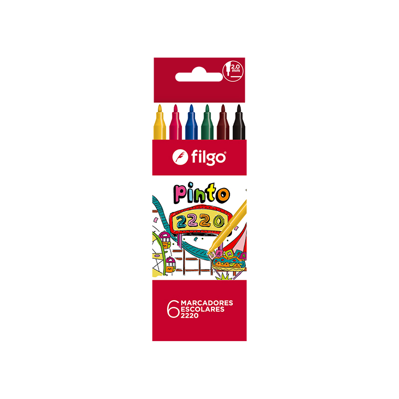  MARCADOR ESCOLAR FILGO PINTO 2220 X6