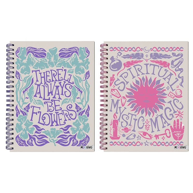  CUADERNO MOOVING A4 TAPA DURA 96HMYSTIC RAYADO