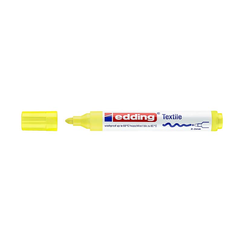  MARCADOR PARA TELA EDDING PUNTA GRUESA;
E-4500 X1 AMARILLO FLUO
