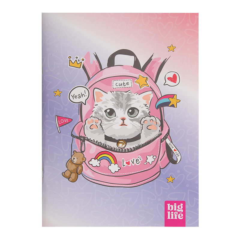  CUADERNO PPR 16X21 TAPA FLEXIBLEABROCHADO GATITO 1