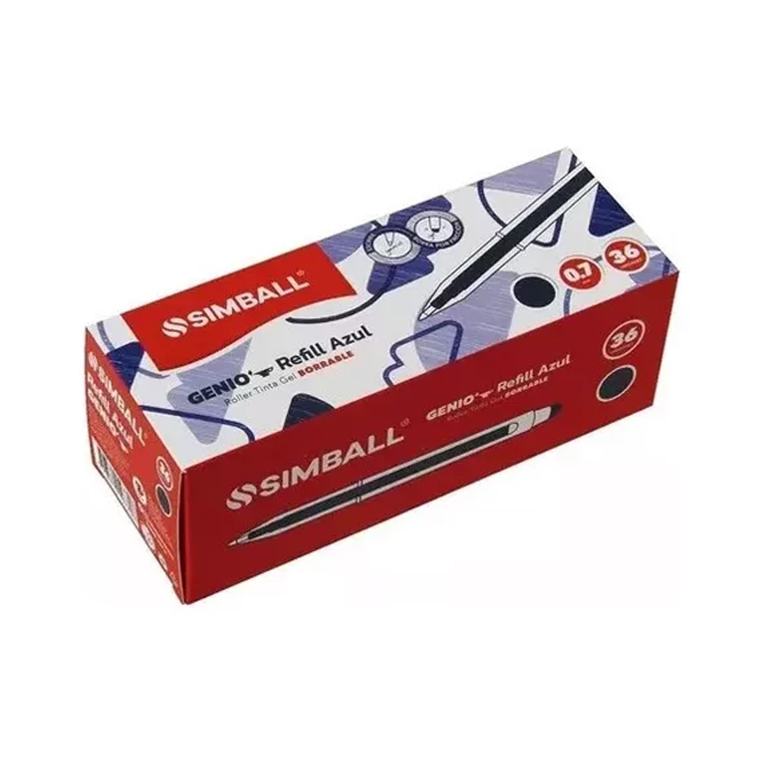  REPUESTO BORRABLE SIMBALL GENIO PLUS X36  - FRACCIONADO EN BLISTER X3