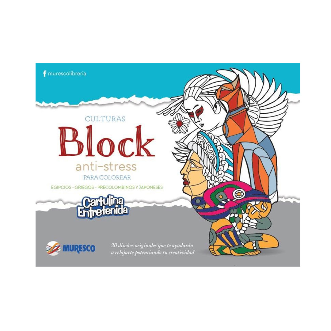  BLOCK CARTULINA ENTRETENIDA MURESCO  ANTI-STRESS II