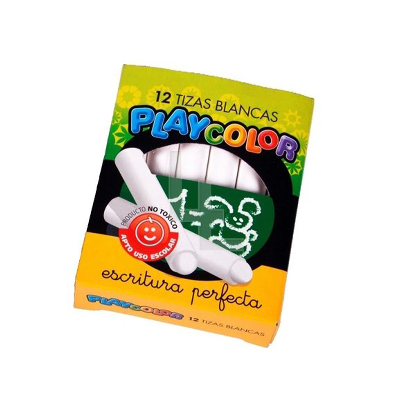  TIZA PLAYCOLOR BLANCA X12