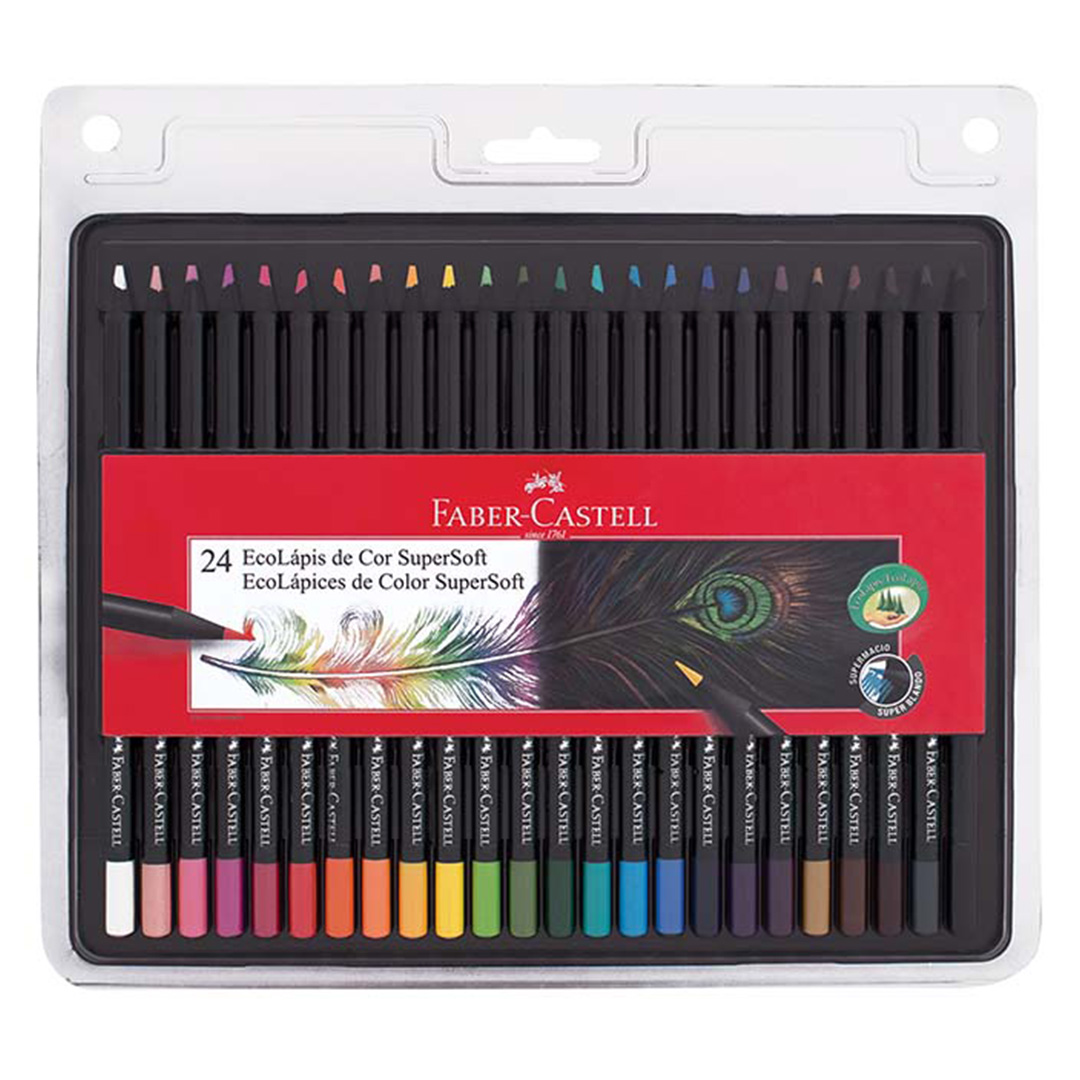  LAPIZ COLOR FABER SUPER SOFT X24