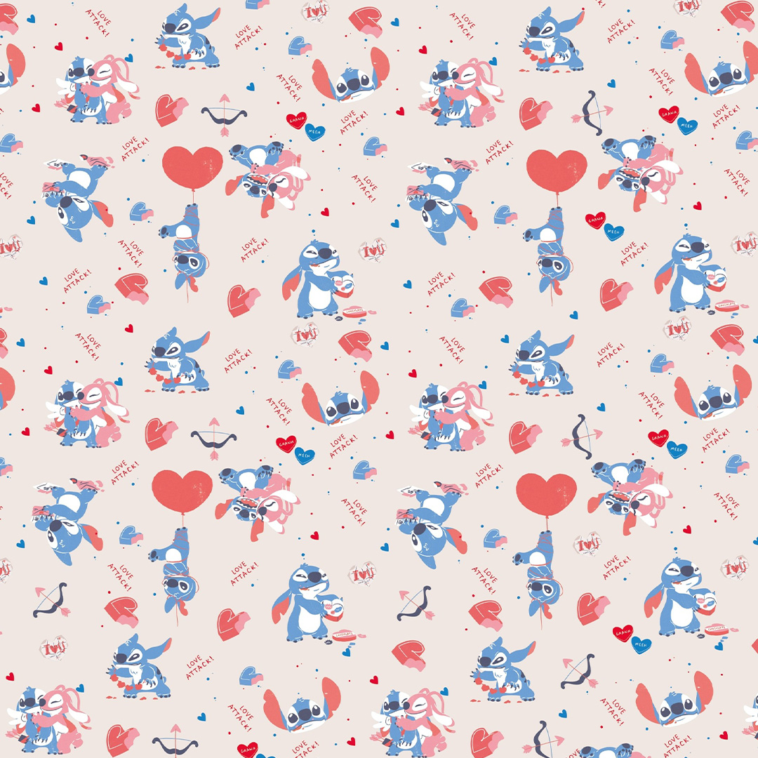  PAPEL AFICHE MURESCO FANTASI 70X100 X10H  STITCH LOVE