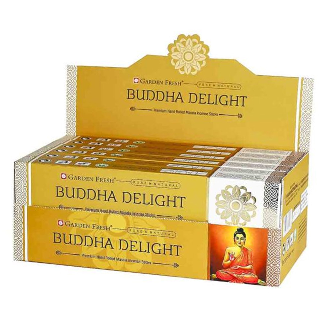  SAHUMERIO GARDEN FRESH 15G X12 DELICIA;
DE BUDA
