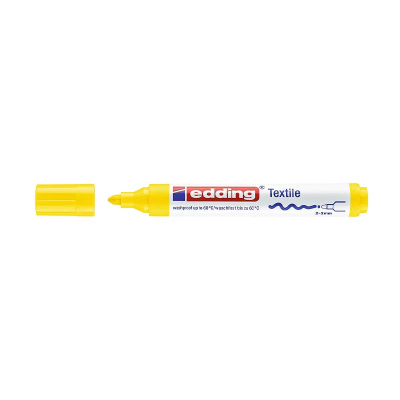 MARCADOR PARA TELA EDDING PUNTA GRUESA;
E-4500 X1 AMARILLO