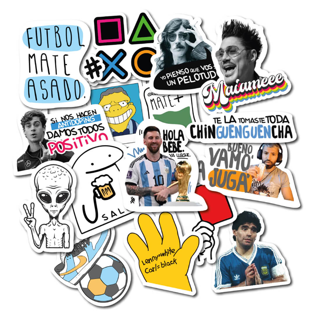  PLANCHA STICKERS RANDOM X5