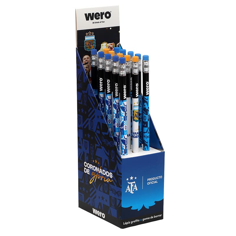  LAPIZ GRAFITO GOMA WERO DISPLAY X15 AFA