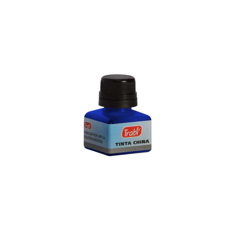  TINTA CHINA TRABI 15CM3 AZUL X6