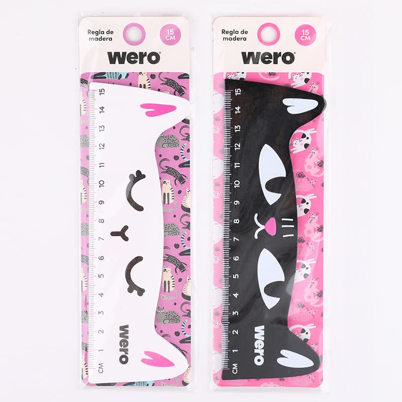  REGLA MADERA 15CM WERO X1 CATS