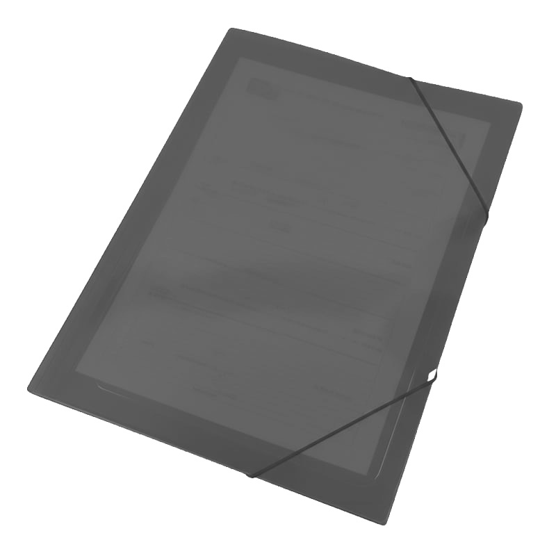  CARPETA 3 SOLAPAS OFICIO PAGODA CON  ELASTICO HUMO