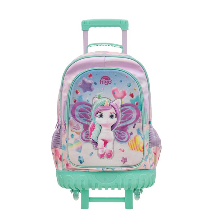 MOCHILA FILGO 3D 18'' CARRO UNICORNIO  2025