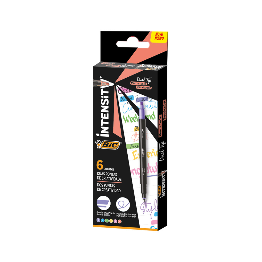  RESALTAD FINO BIC INTENSITY D/PUNTA X 6
