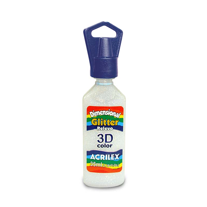  DIMENSIONAL RELIEVE 3D GLITTER ACRILEX;
35ML CRISTAL