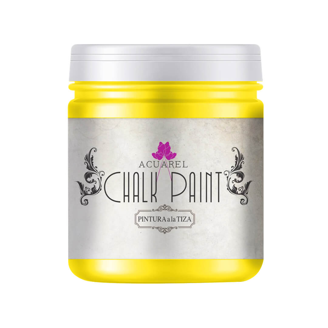  PINTURA A LA TIZA ACUAREL POTE 200  GRAMOS AMARILLO