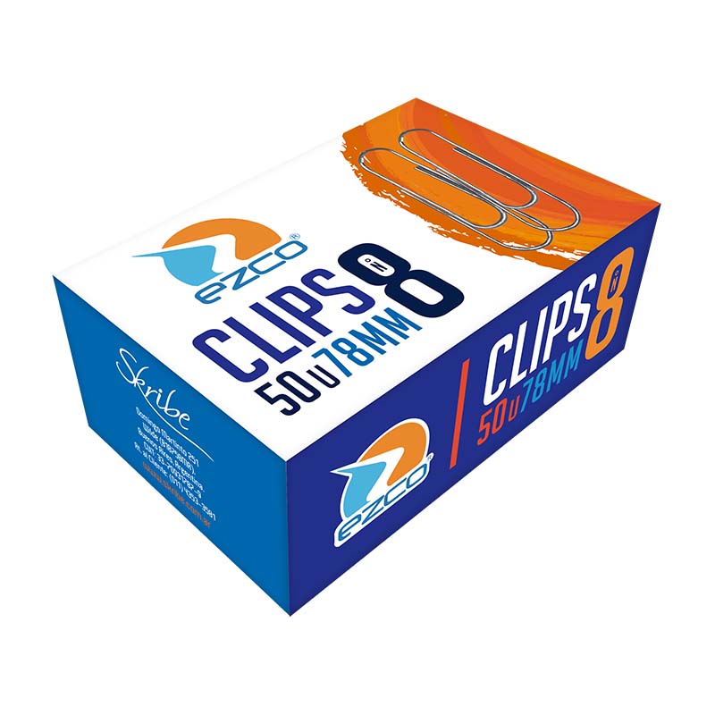  CLIPS EZCO N 8 X 50 EST X10 CAJITAS