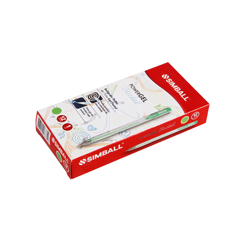  ROLLER GEL SIMBALL POWER PASTEL VERDECLARO X12