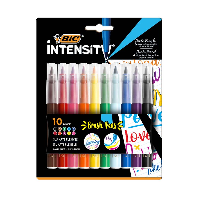  MARCADOR PUNTA PINCEL BIC INTENSITY X10 SURTIDOS