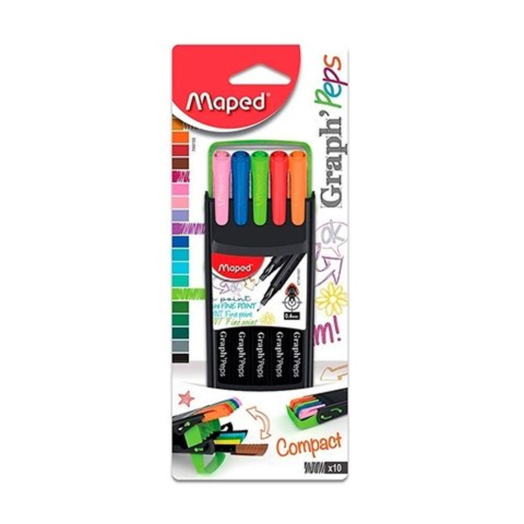  MICROFIBRA MAPED GRAPH'PEPS ESTUCHE  PLASTICO X10