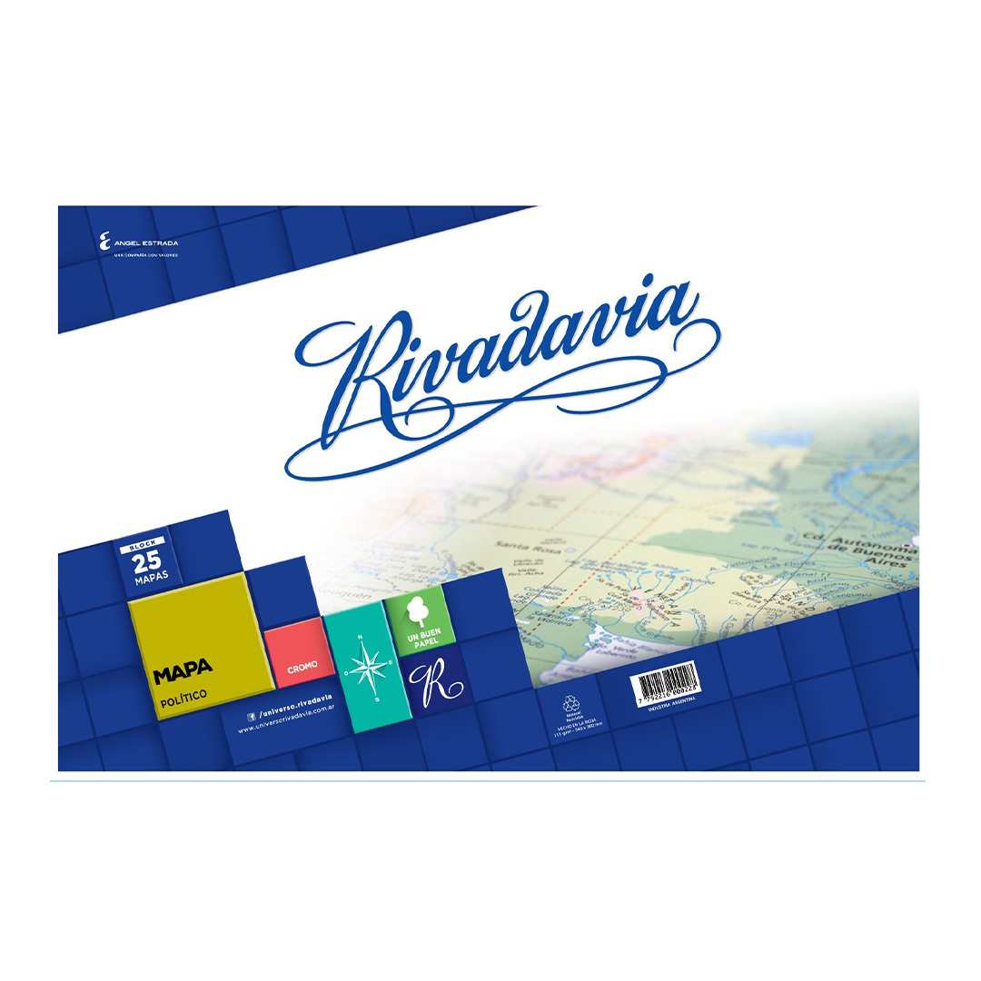  MAPAS CROMO RIVADAVIA X 25H ARGENTINAPOLITICO