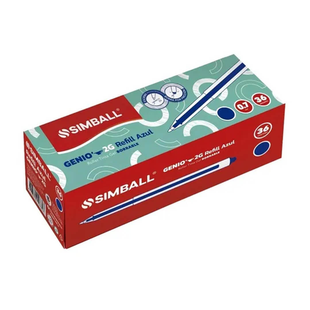 REPUESTO BORRABLE SIMBALL GENIO 2G X36;
REPUESTOS- FRACCIONADO EN BLISTER X3 REP
