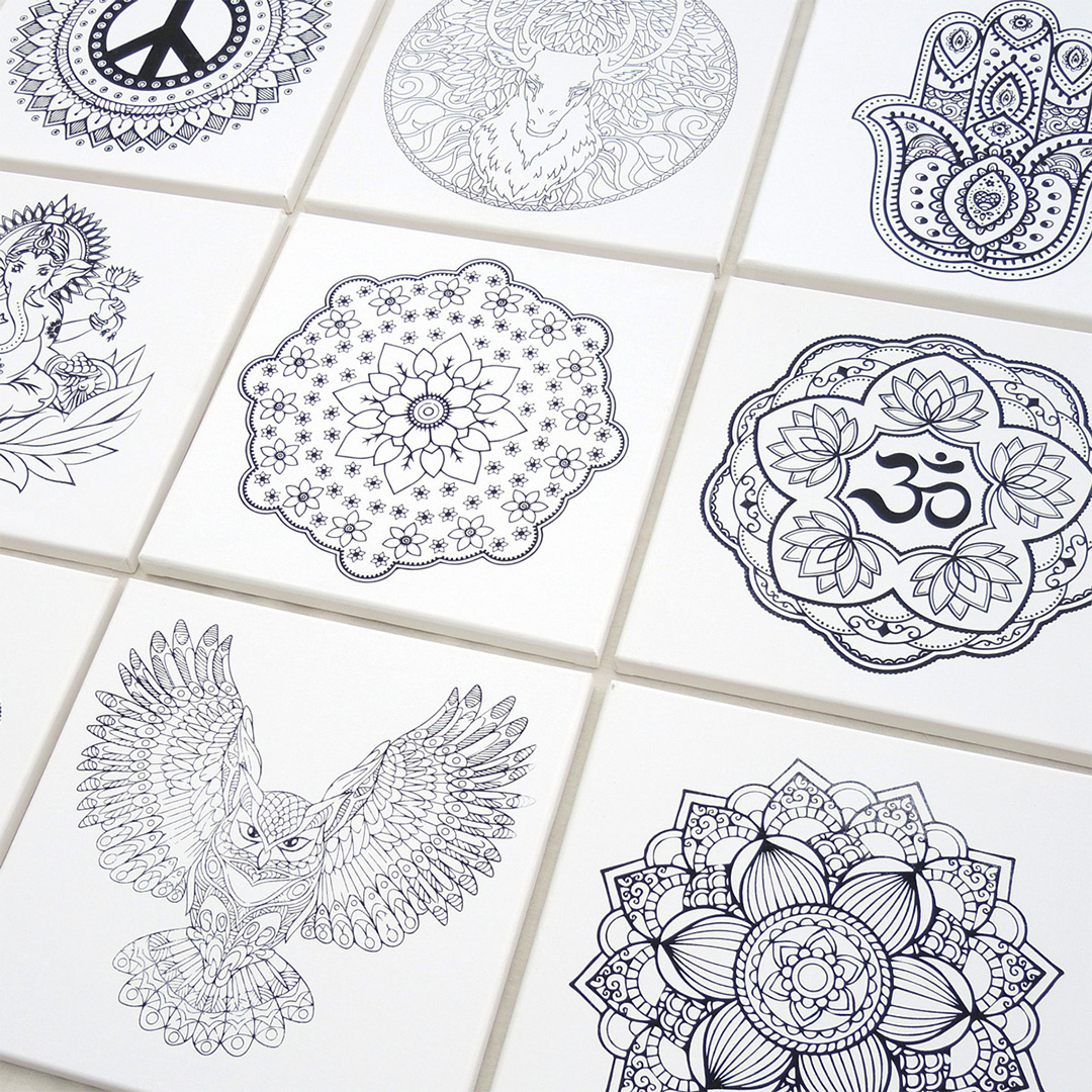  BASTIDOR FIME TELA MANDALAS 40X40  SURTIDO